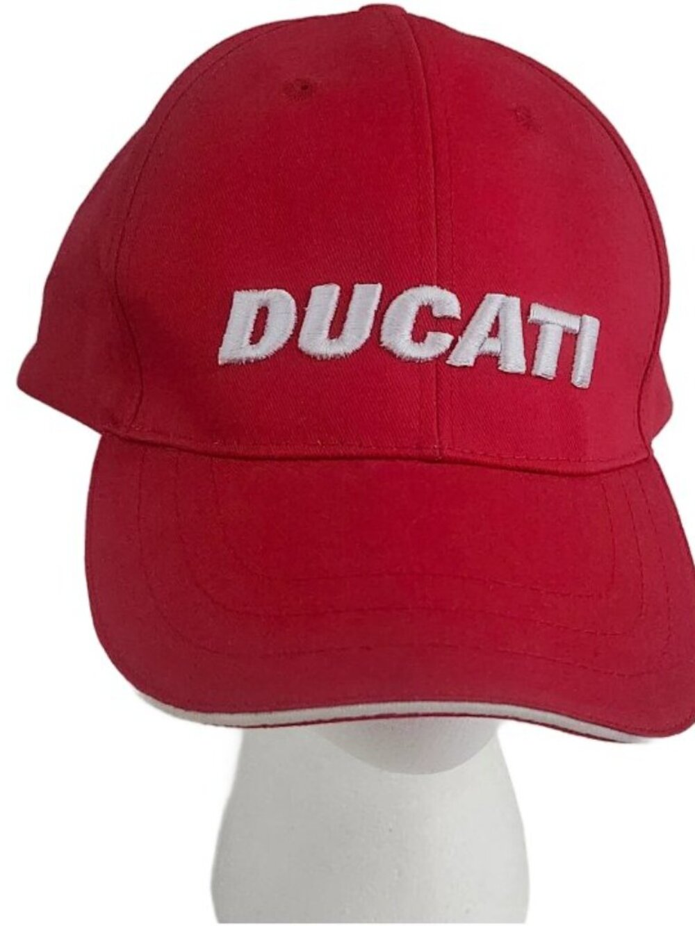 Authentic Ducati Corse Red Embroidered Baseball Cap Hat Adjustable Strap Back